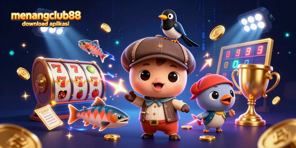 Play and win with menangclub88 download aplikasi featuring a dynamic 3D casino scene.