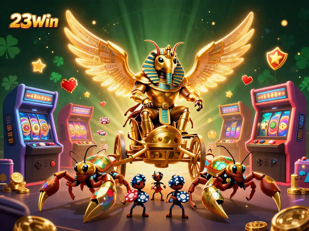 Engage with thrilling games at 23Win featuring mythical elements and vibrant casino action.