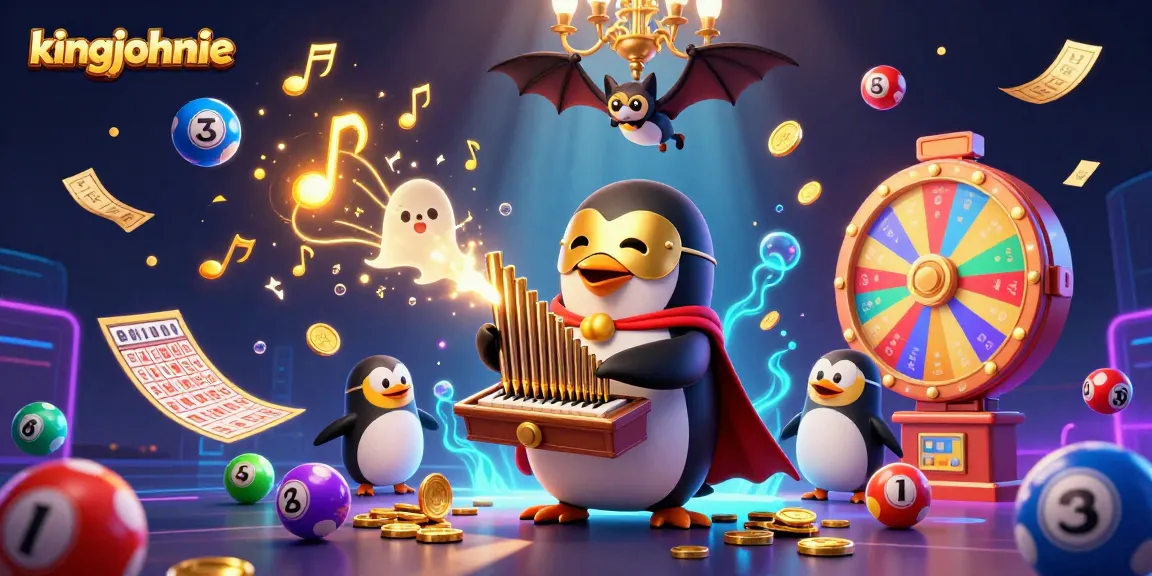 Win big at kingjohnnie with a vibrant lottery scene featuring colorful numbers and thrilling prizes.