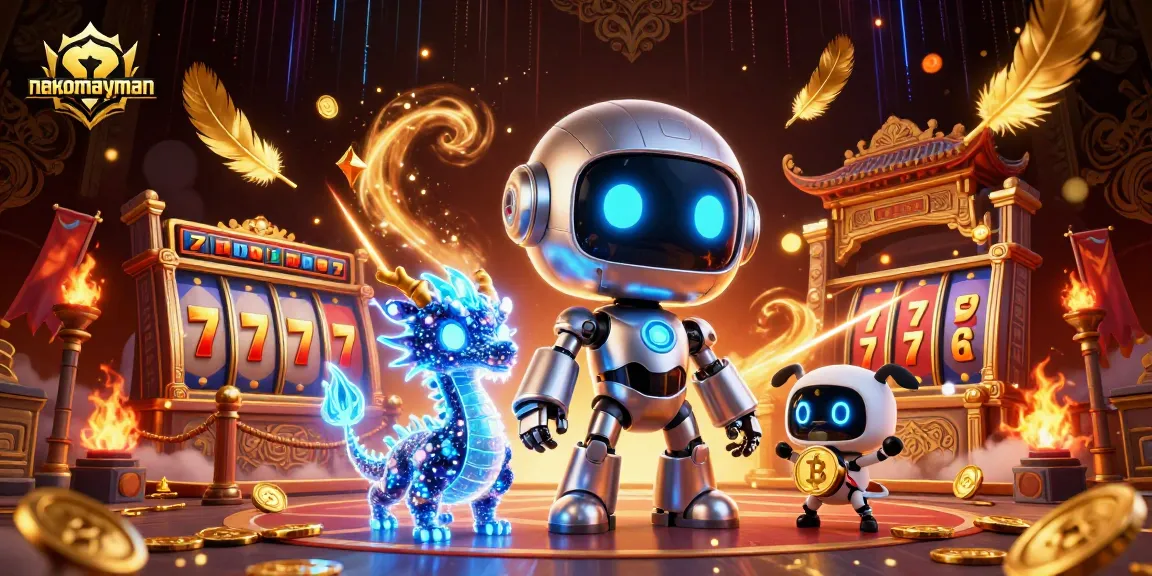 Neko May Mắn captures the excitement of slot gaming with rich visuals of vibrant characters and elements.