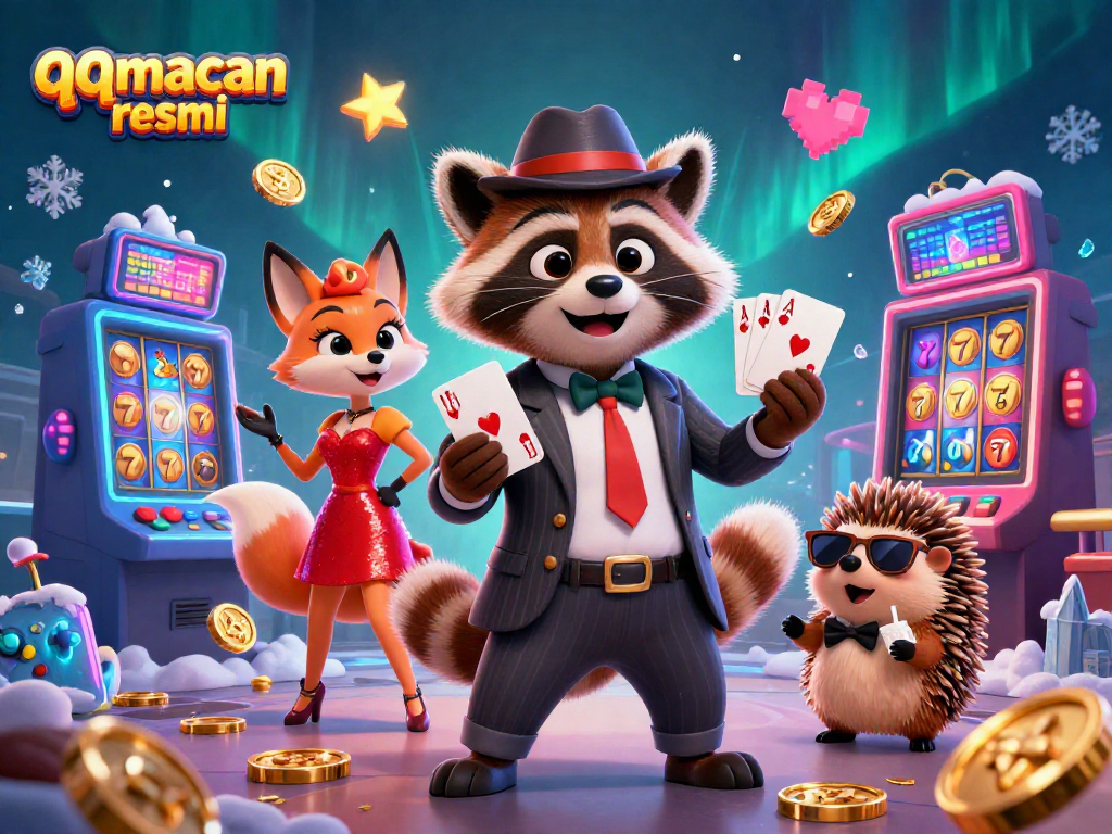 Experience the thrill of qqmacan resmi with this vibrant casino scene filled with wonder.