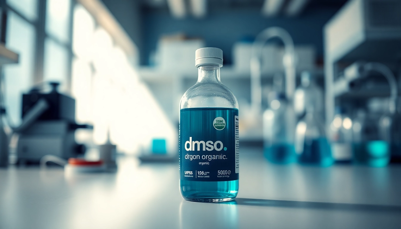 Showcasing dmso organic in a professional laboratory setting