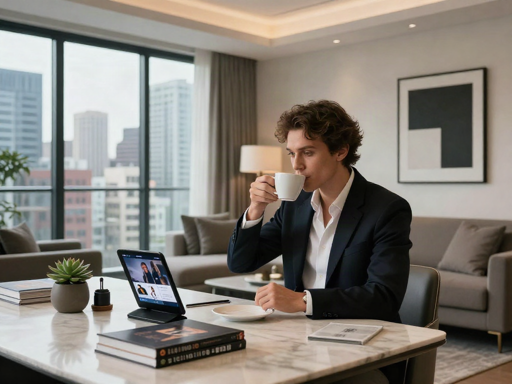Gaya hidup mewah luxury111 di apartemen urban dengan dekorasi elegan.