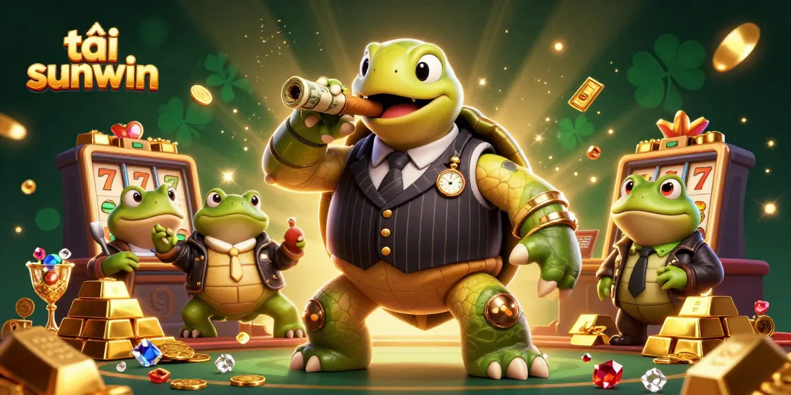 Play and win with tải sunwin in a vibrant, dynamic 3D casino scene featuring iconic characters.