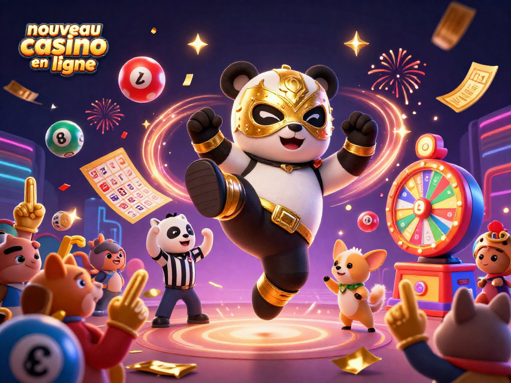 Célébrez un nouveau casino en ligne avec une ambiance festive et des animaux jouant ensemble aux jeux d'argent.