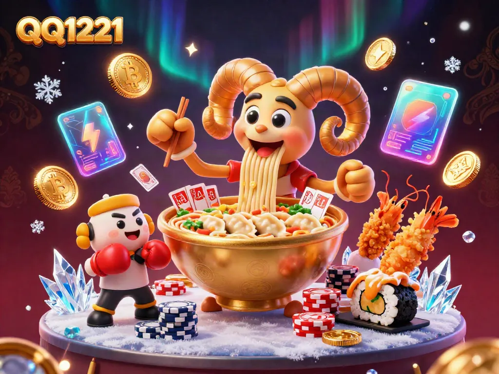 Experience thrilling wins at QQ1221 Slots with a vibrant 3D casino scene celebrating big jackpots.