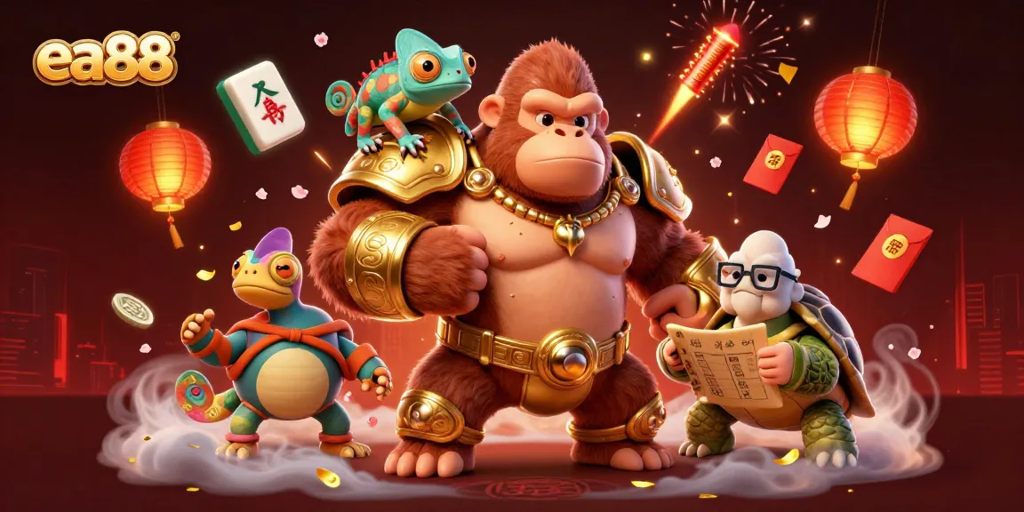 Experience thrilling gameplay at ea88 with vibrant casino visuals and dynamic characters.