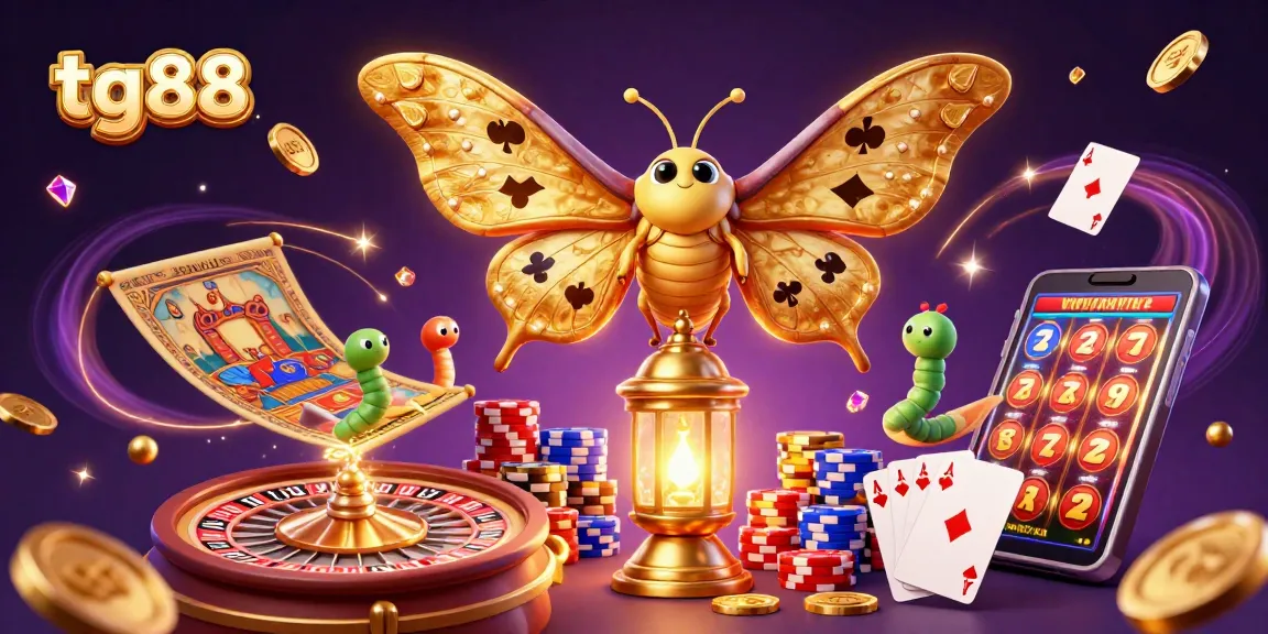 Experience the excitement of tg88 with golden coins and vibrant casino graphics.