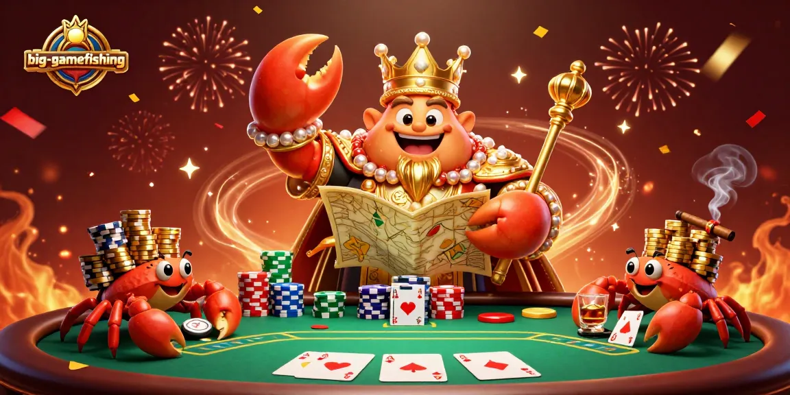 Engage with big-gamefishing as a golden crab emperor rules over the casino's poker realm.
