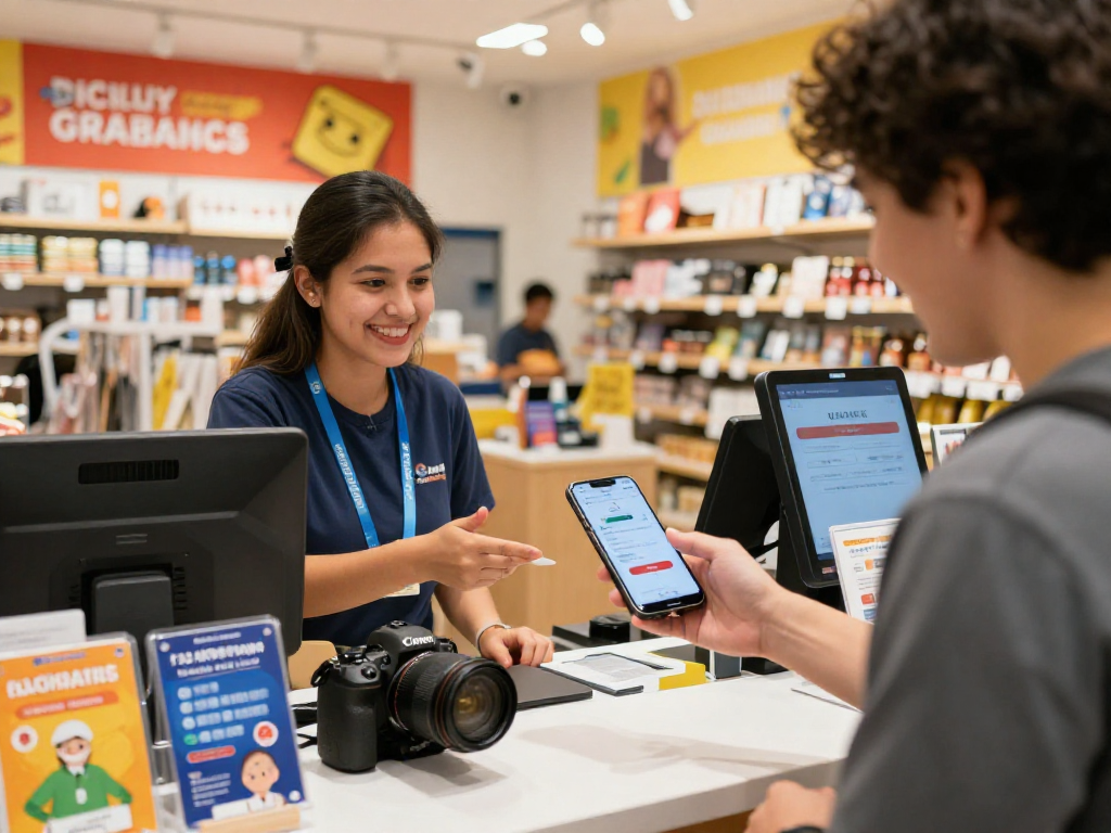 Boost customer loyalty with innovative loyalty software in a vibrant retail setting.