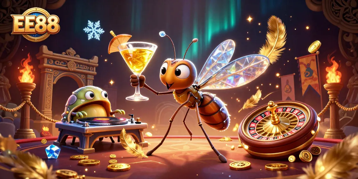 Experience thrilling moments at EE88 with a vibrant casino scene featuring exotic characters and elements.