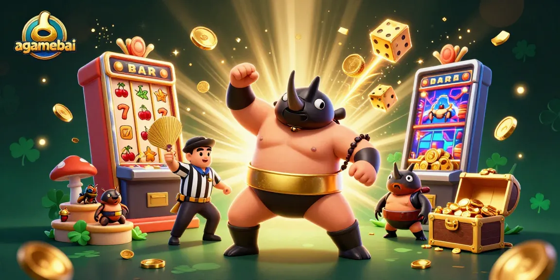 Experience exciting gaming with agamebai as the rhinoceros beetle champion, coins flying and jackpots bursting!