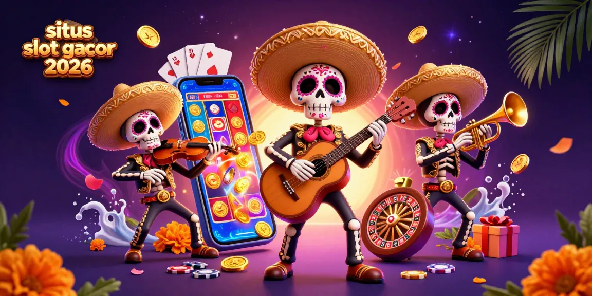 Menangkan permainan di situs slot gacor 2026 dengan ilustrasi kasual penuh warna dan energi.