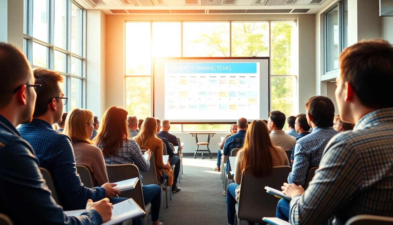 Enhance your skills with the UTA safety training calendar texas in an interactive seminar setting.
