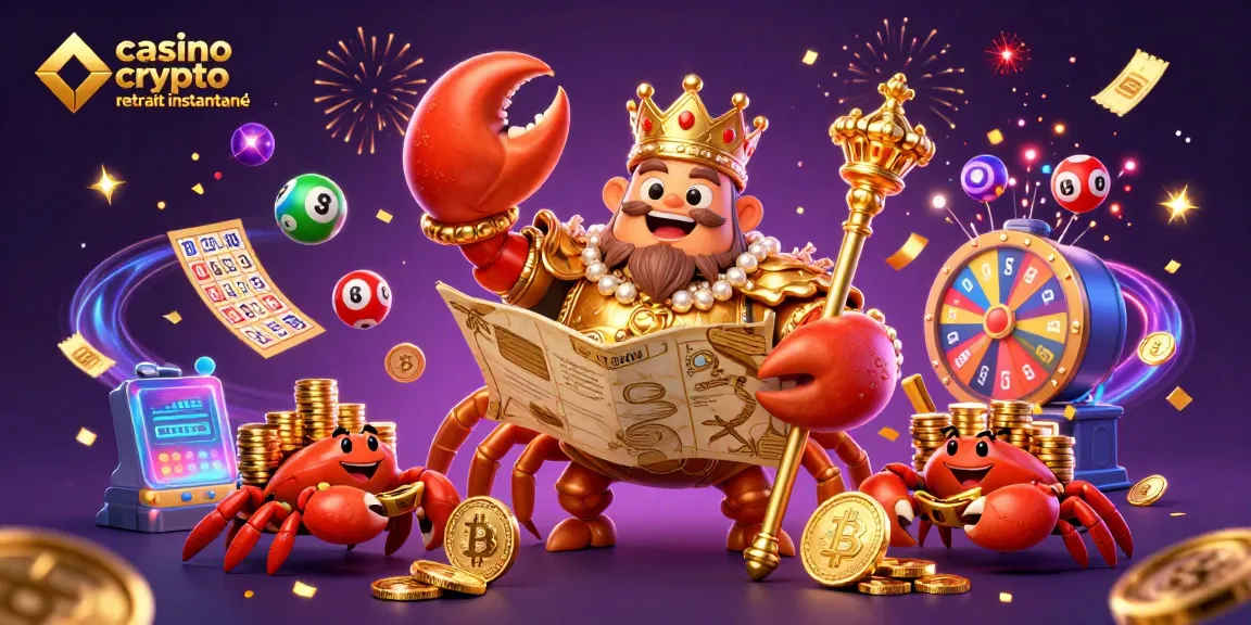 Experience instant winnings at casino crypto retrait instantané with vibrant game elements and a festive scene.