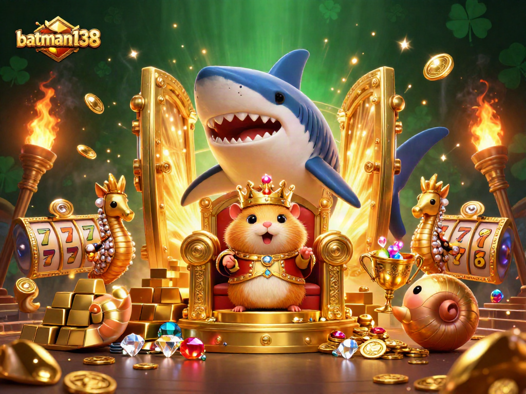 Bermain di batman138 dengan raja hamster emas di kursi kaya harta dan slot menarik.