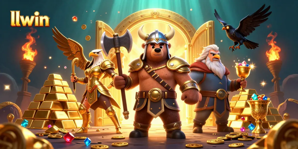 Experience thrilling gaming adventures at llwin with Viking warriors and treasure!
