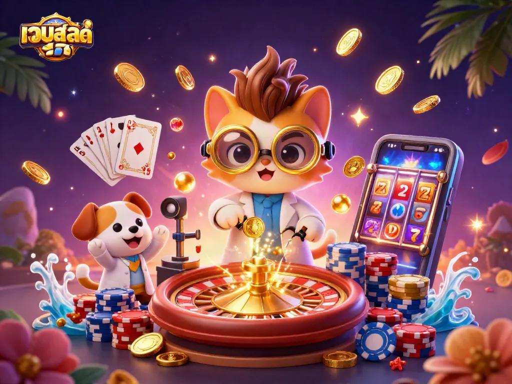 สนุกไปกับเว็บสล็อต ที่มีเกมสร้างสรรค์และสัญลักษณ์ที่น่าตื่นเต้นในภาพ