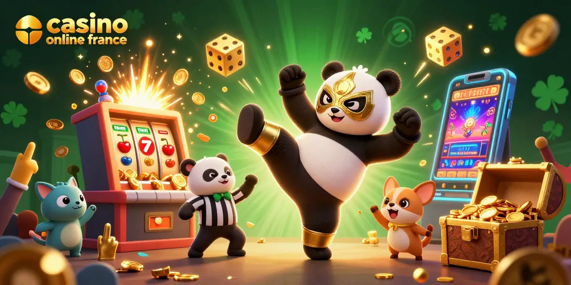 Jouez avec casino en ligne France parmi des scènes excitantes de bonus de machines à sous et d'animations lumineuses.