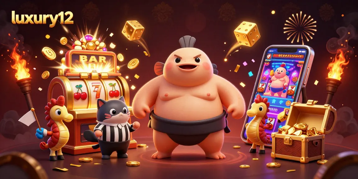 luxury12 memperlihatkan slot 3D dengan fugu kartun di arena bawah laut