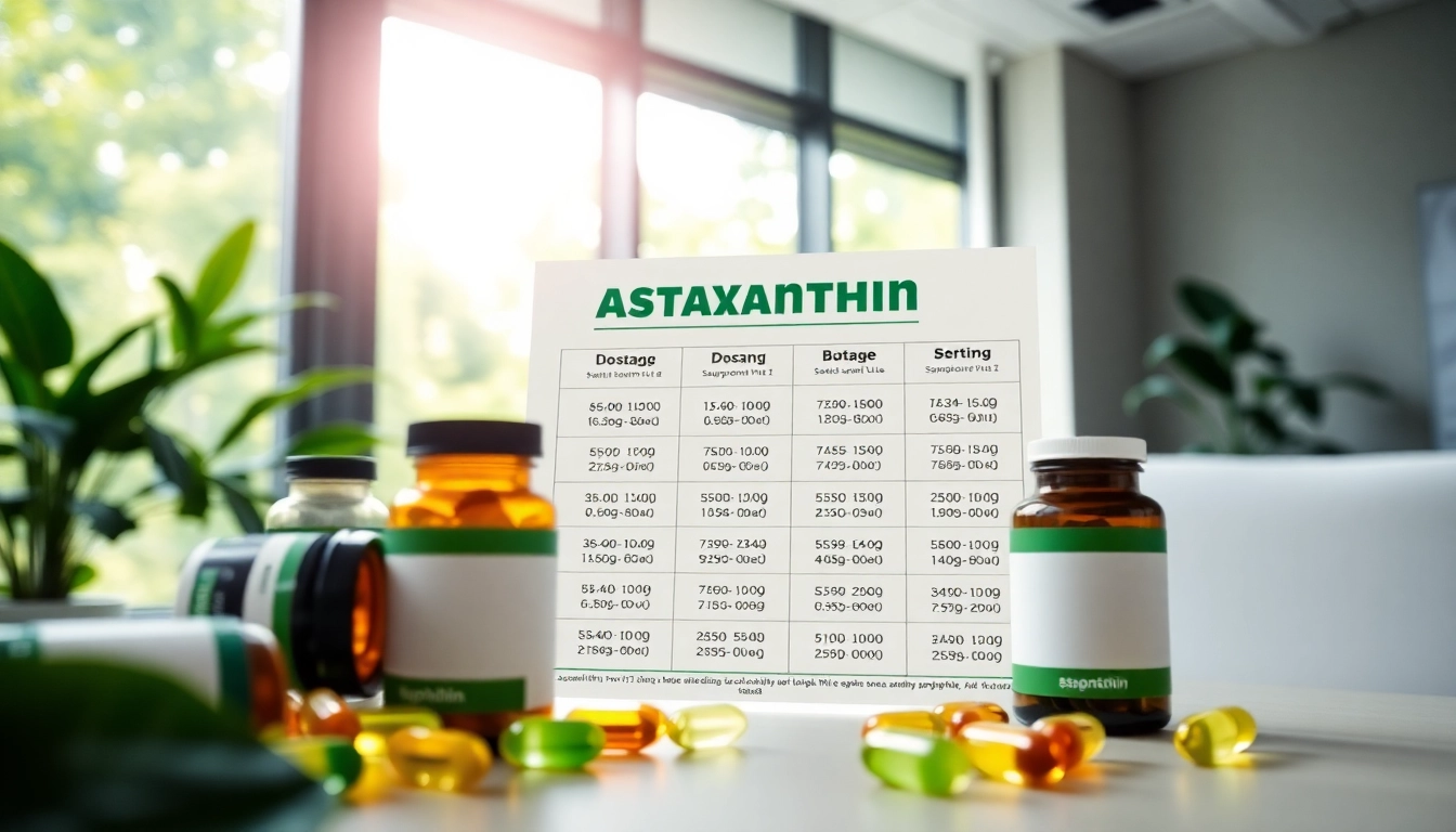 Explore the astaxanthin dosage guide with an informative and professional infographic.