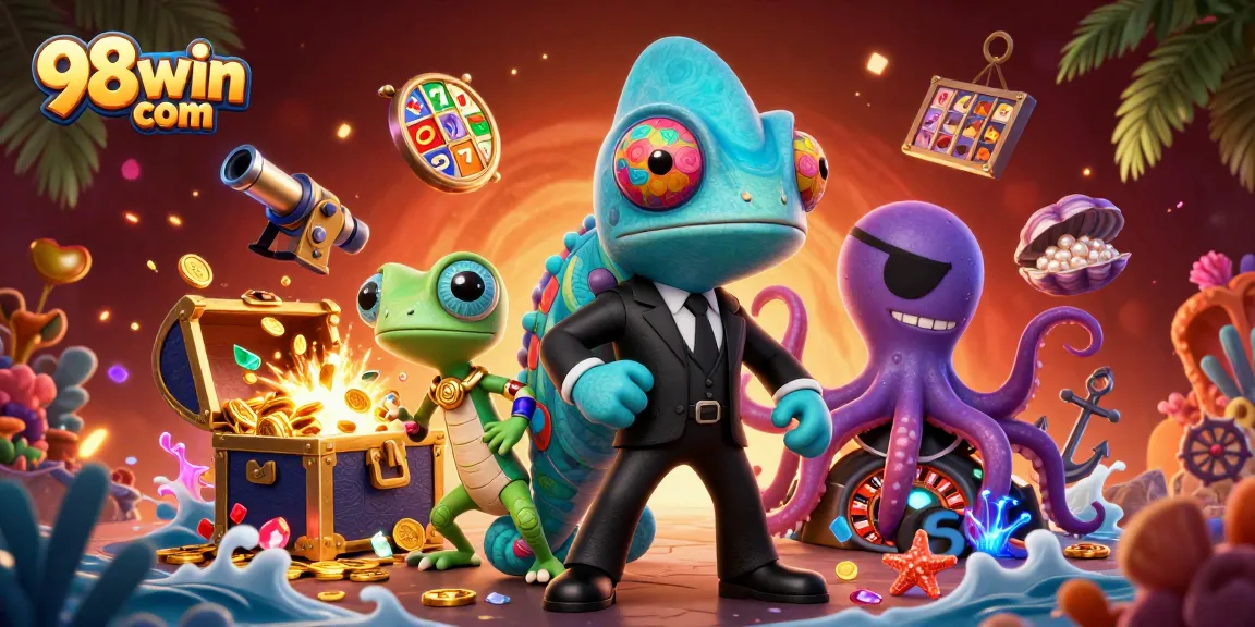 Engage in thrilling action at 98win com with shimmering treasures and exciting game elements.