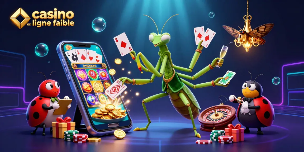 Transformez l'univers du casino avec ce cadre où le casino en ligne fiable rencontre des éléments de jeu animés.