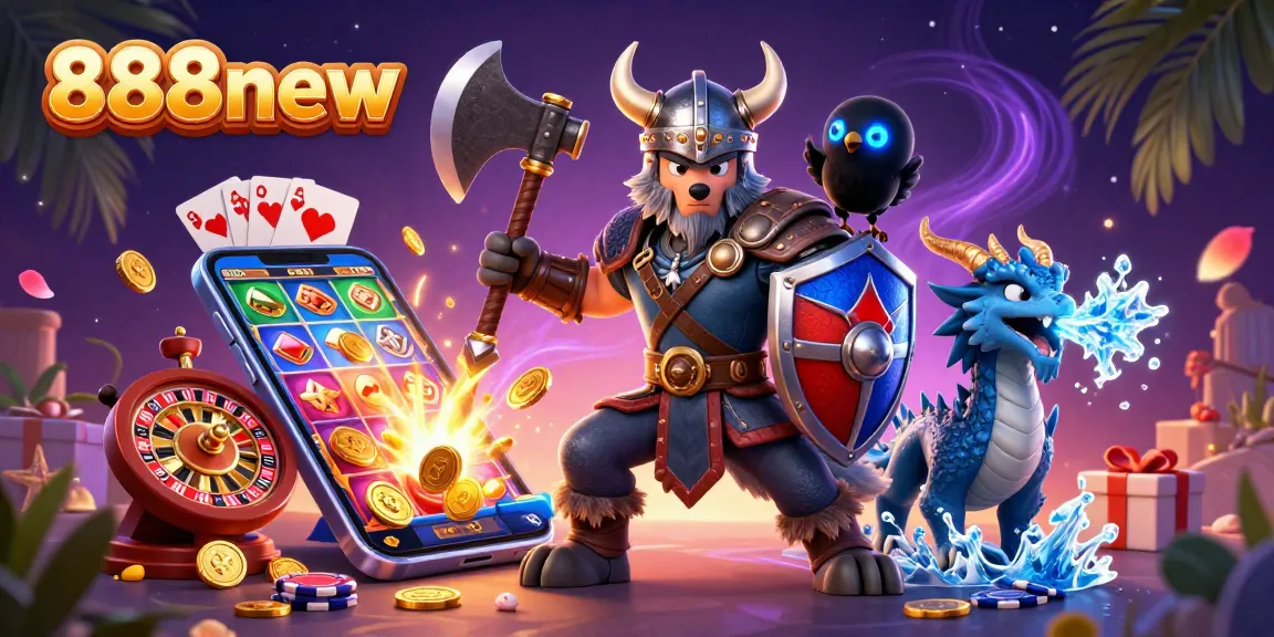 Engage with dynamic slot games featuring 888new, as dragons and Vikings bring excitement to your gaming.