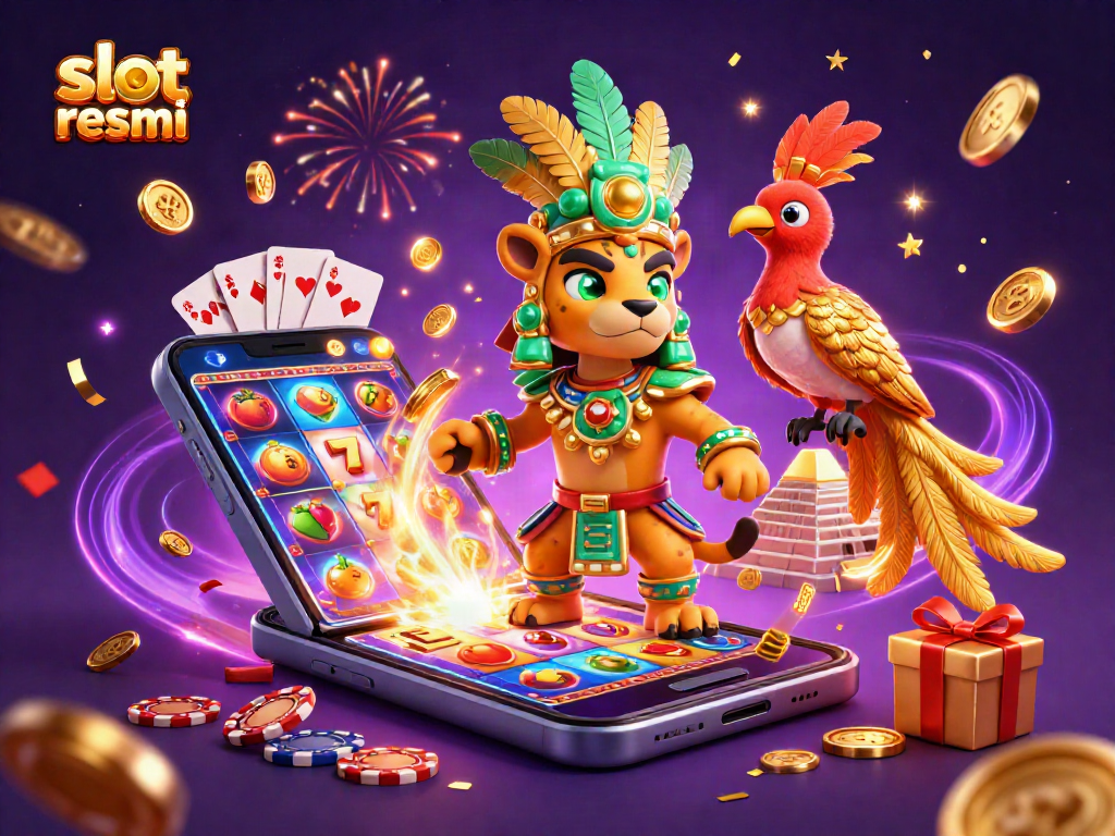 Experience thrilling slot resmi gameplay with rich casino visuals bursting from the scene.
