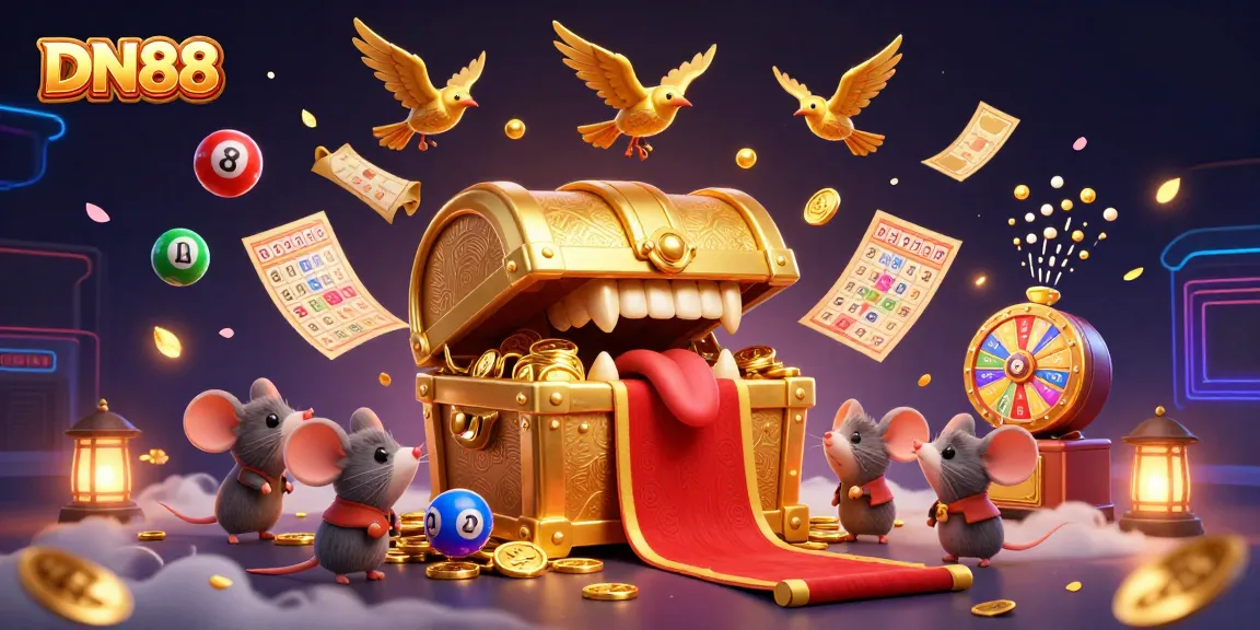 Experience the thrill with DN88 as treasure-luring elements create an exciting casino atmosphere.