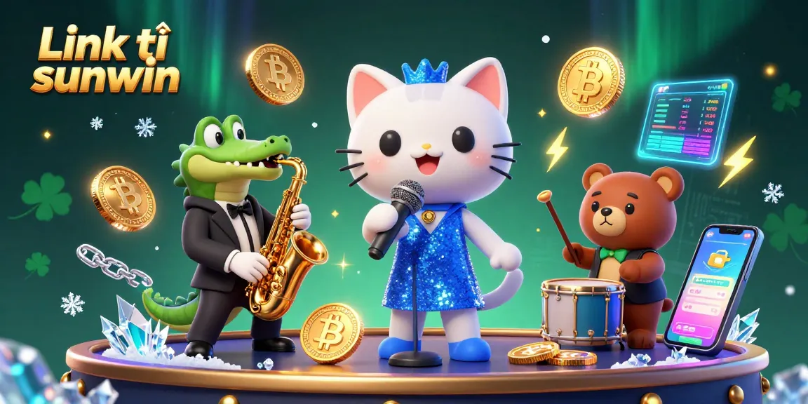 Engage with the vibrant Link tải sunwin casino scene featuring a jazz-singer cat alongside lively characters.