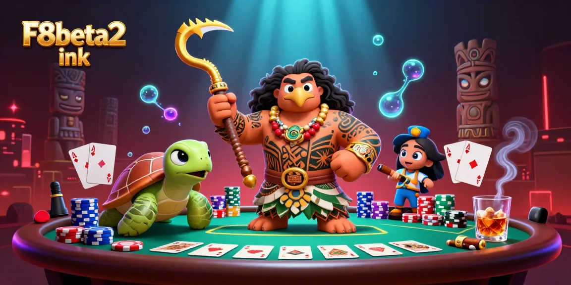 Engage with F8beta2 ink in a vibrant casino scene showcasing poker excitement with rich details.