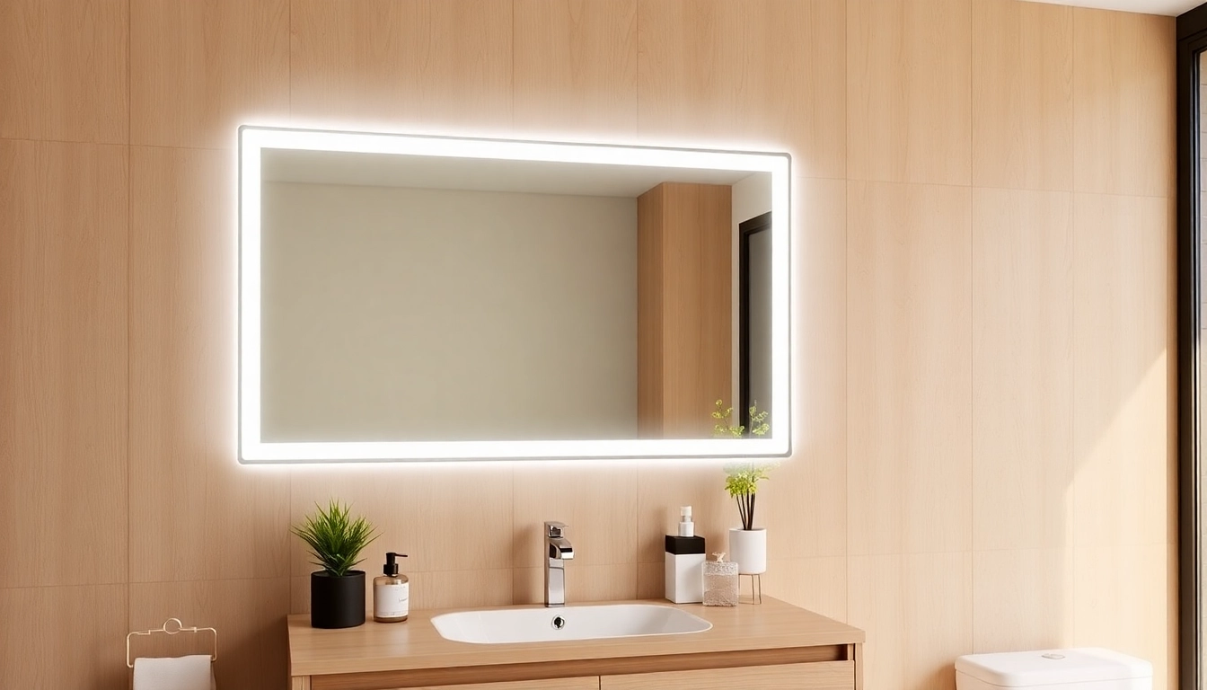 Transform your space with a stylish led bathroom mirror featuring efficient lighting and anti-fog technology.