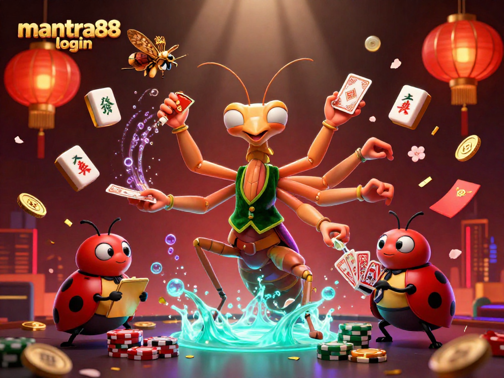 Experience exciting gaming action with mantra88 login featuring vibrant casino characters and elements.