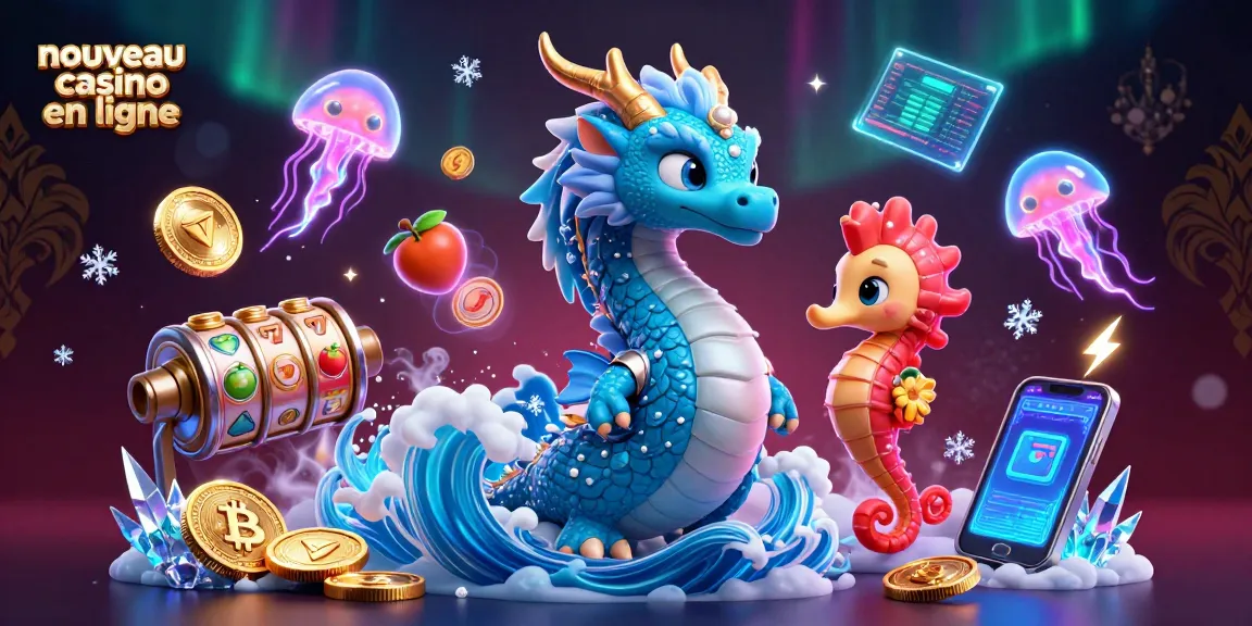 Jouez au nouveau casino en ligne avec un dragon en 3D, des pièces de crypto et des éléments de machines à sous.