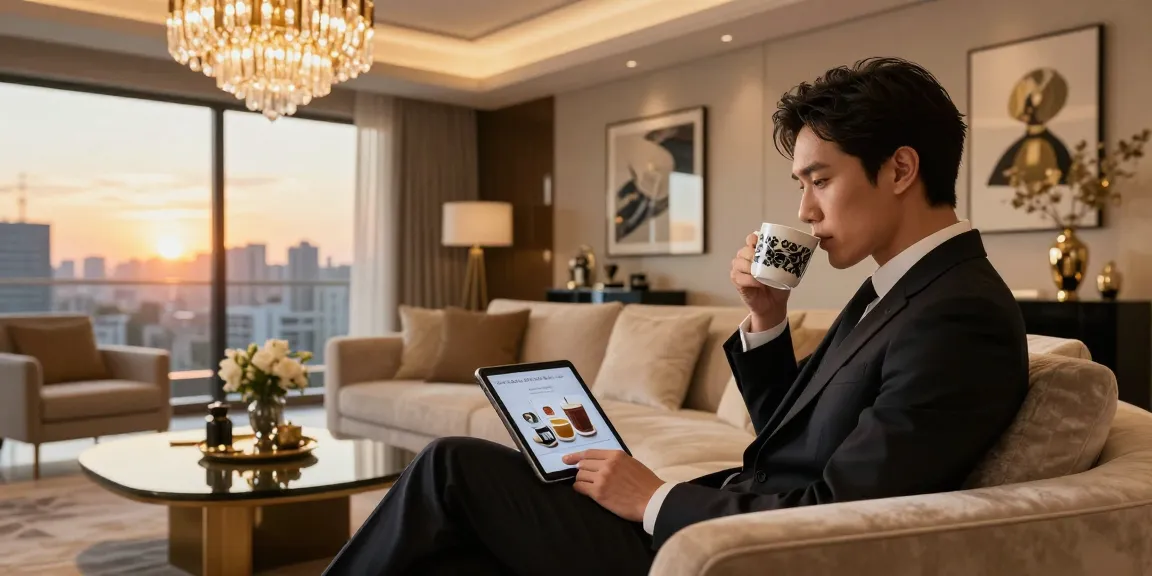 LUXURY111 - Gaya hidup mewah dengan interior elegan dan suasana nyaman di ruang tamu yang modern.